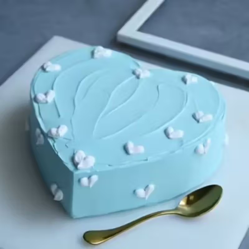 Blue Orchids N Pineapple Cake